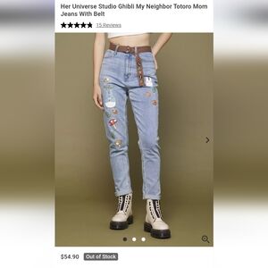 Her Universe Studio Ghibli My Neighbor Totoro Mom Jeans (XS)